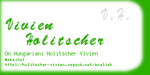 vivien holitscher business card